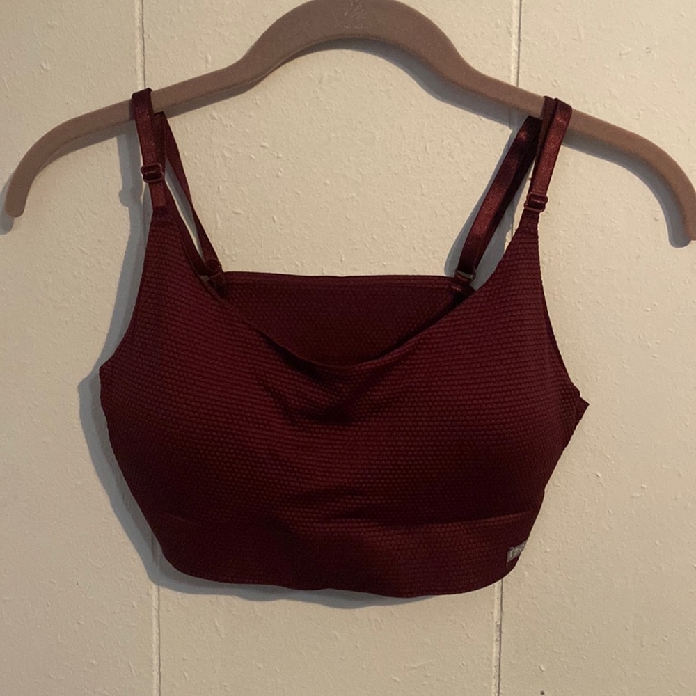 IZOD Dark Red Sports Bra